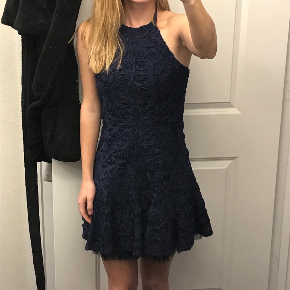 Navy blue dress from BCBGMAXAZRIA